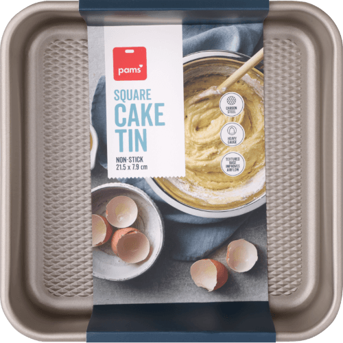 Pams Non Stick Square Cake Tin