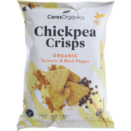 Ceres Organics Organic Turmeric & Black Pepper Chickpea Crisps