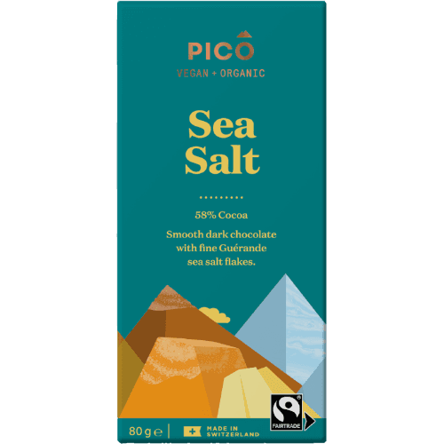Pico Vegan Organic Sea Salt Chocolate Block