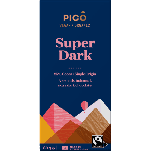 Pico Vegan Organic Super Dark Chocolate Block