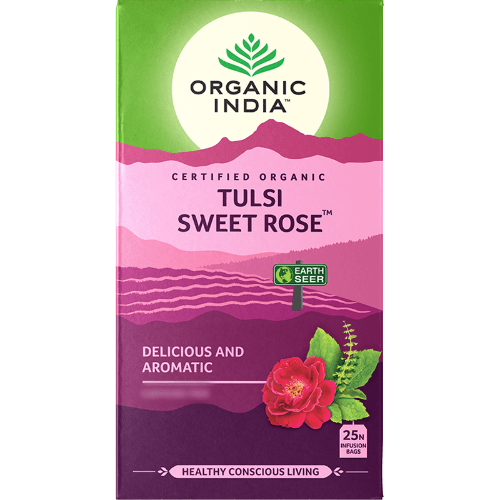 Organic India Sweet Rose Infusion Bags 25 pack
