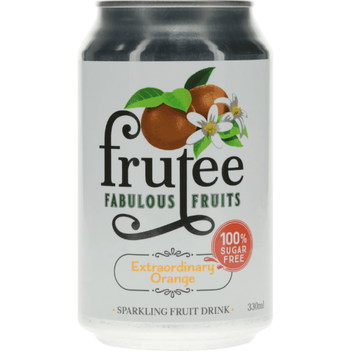 Frutee Fabulous Fruits Extraordinary Orange Sparkling Fruit Drink 330 mL