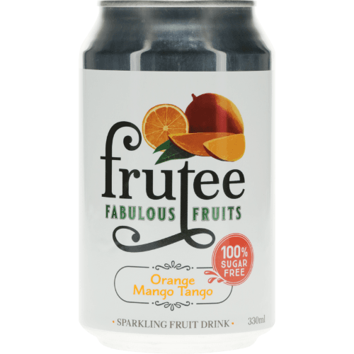 Frutee Fabulous Fruits Orange Mango Tango Sparkling Fruit Drink 330 mL