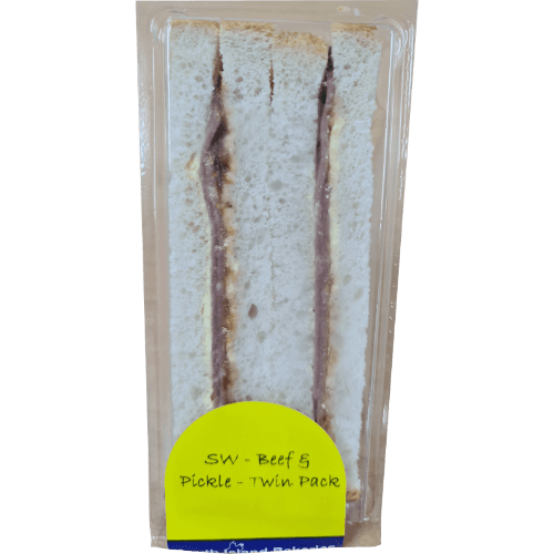 South Island Bakeries Beef & Pickle Twin Sandwich