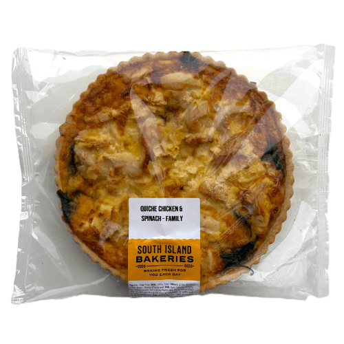 South Island Bakeries Family Chicken & Spinach Quiche