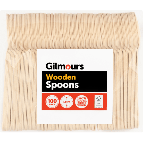 Gilmours Disposable Spoons Wooden