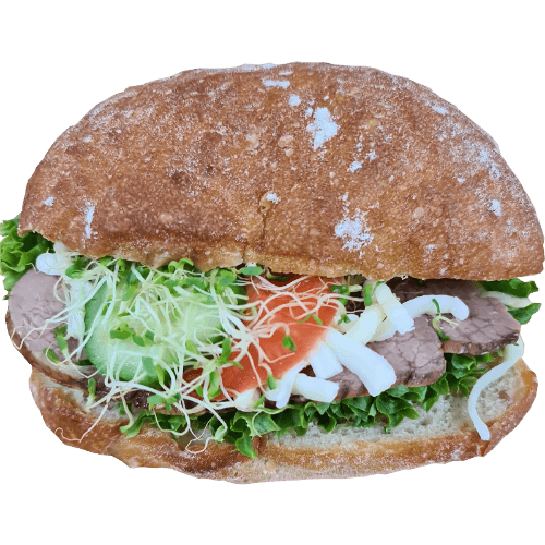 South Island Bakeries Roast Beef Ciabatta Roll