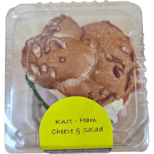 South Island Bakeries Ham, Cheese & Salad Knot