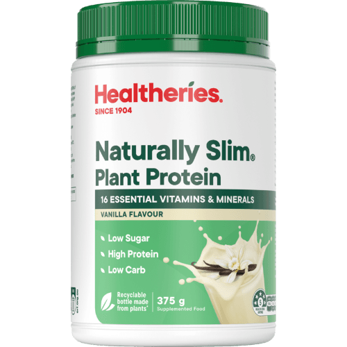 Healtheries Naturally Slim Plant Protein Shake Vanilla 375 g