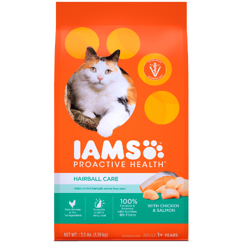 IAMS Proactive Health Hairball Care Chicken & Salmon Cat Food
