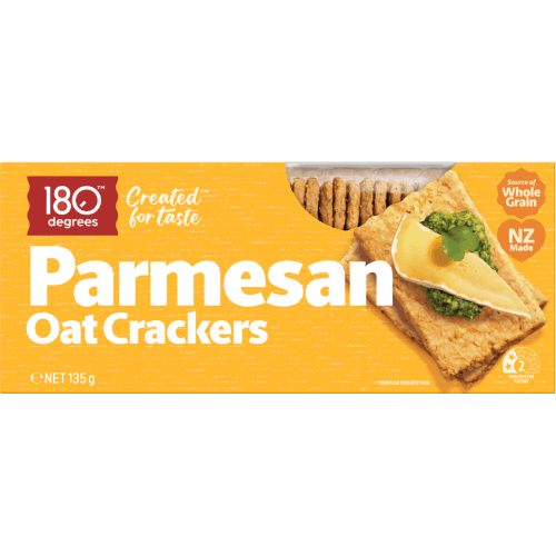 180 Degrees Parmesan Oat Crackers