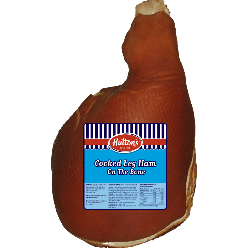 Hutton's Cooked Leg Ham On The Bone per kg