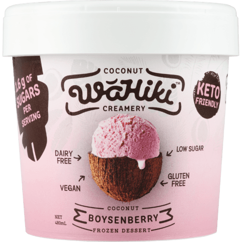 Wahiki Coconut Boysenberry Frozen Dessert