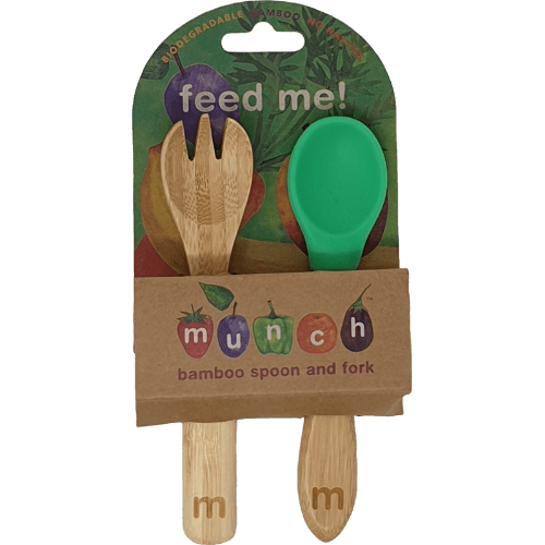 Munch Cupboard Feed Me Bamboo Spoons Baby Cutlery