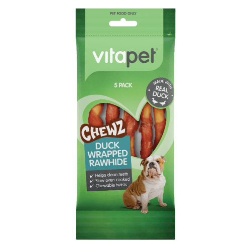 VitaPet Chewz Duck Wrapped Rawhide Dog Treats