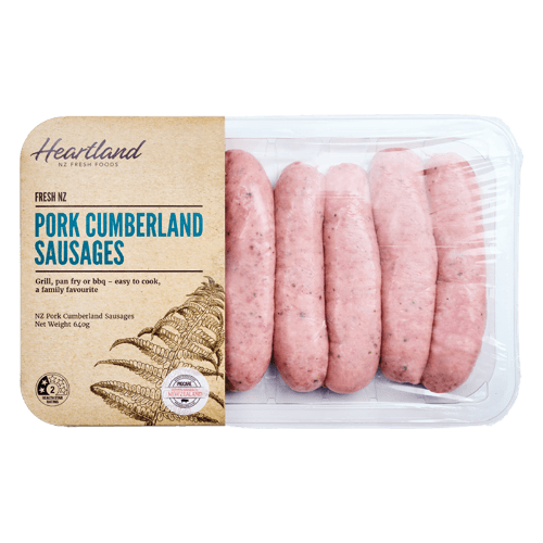 Heartland Fresh NZ Pork Cumberland Sausages