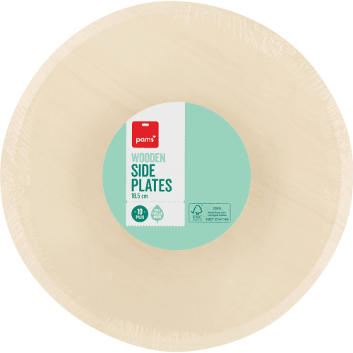 Pams Wooden Side Plates