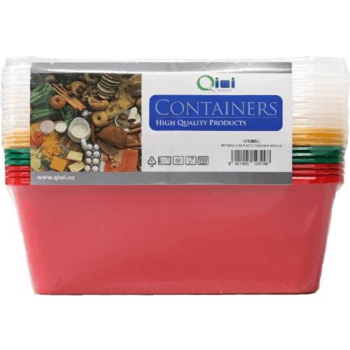 Qiwi 750ml Coloured Container & Lid Set