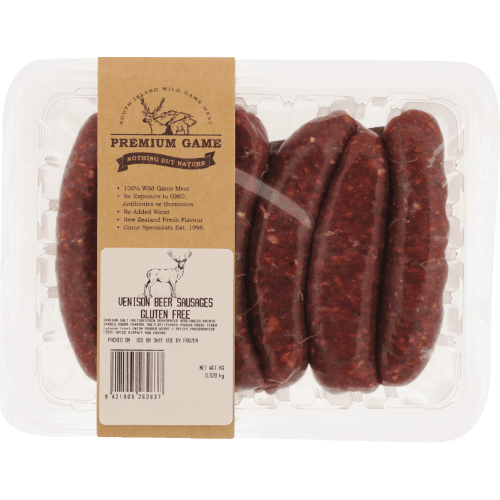 Premium Game Ltd Venison Beer Sausages 500 g
