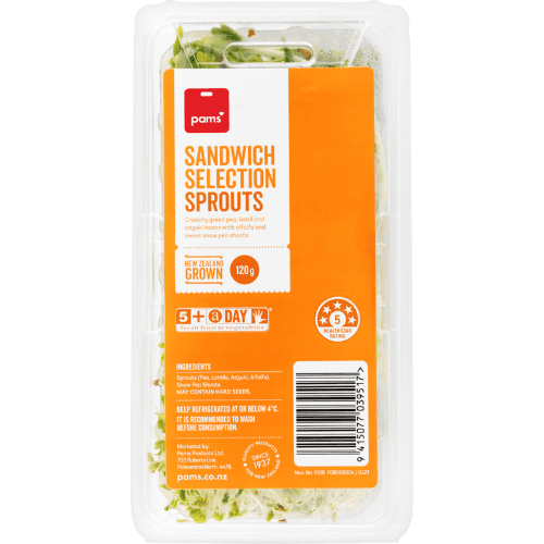Pams Sandwich Selection Sprouts 120 g