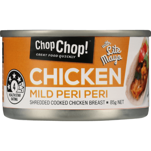 Chop Chop Mild Peri Peri Shredded Cooked Chicken Breast