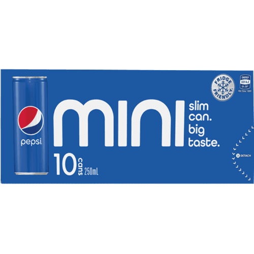 Pepsi Mini Soft Drink 10 × 250 mL