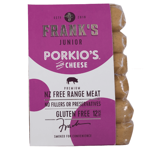 Frank's Sausages Junior Porkio's With Cheese