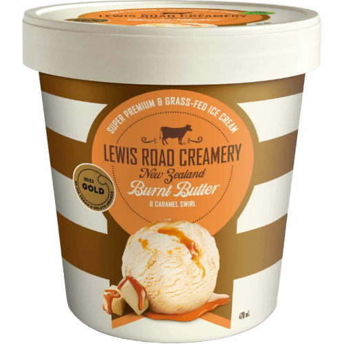 Lewis Road Creamery Burnt Butter & Caramel Swirl Ice Cream