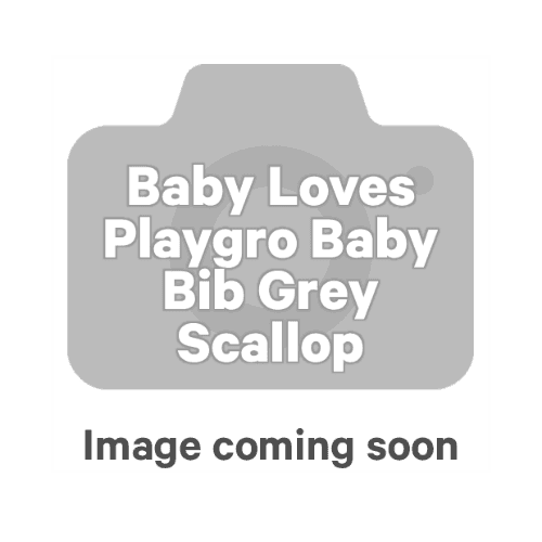 Babylove Baby Bib Grey Scallop 2 pack