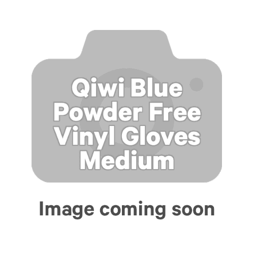 Qiwi Blue Powder Free Vinyl Gloves Medium