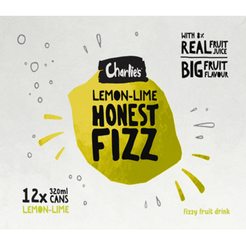 Charlie's Honest Fizz Lemon Lime Fizzy Fruit Drink