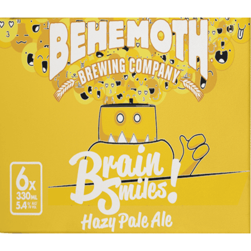 Behemoth Brewing Company Brain Smiles! Hazy Pale Ale Cans