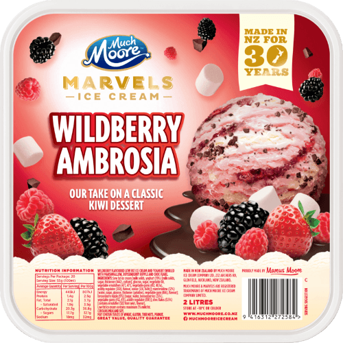 Much Moore Marvels Wildberry Ambrosia Yoghurt Ice Cream