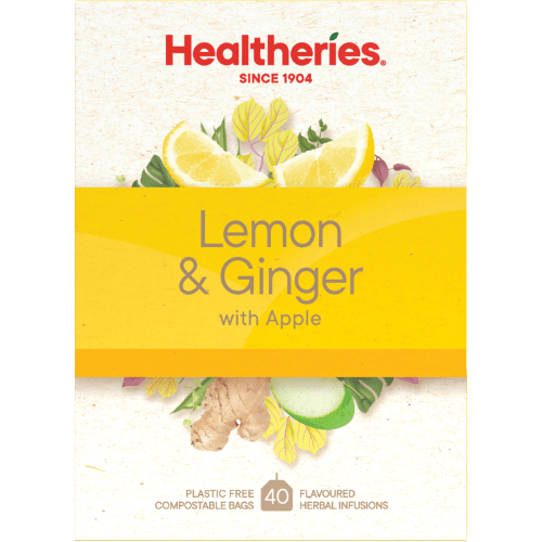 Healtheries Lemon & Ginger With Apple Tea Bags