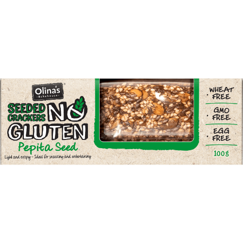 Olina's Bakehouse Gluten Free Pepita Seed Crackers