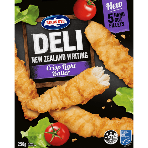 Birds Eye Deli Crisp Light Batter New Zealand Whiting