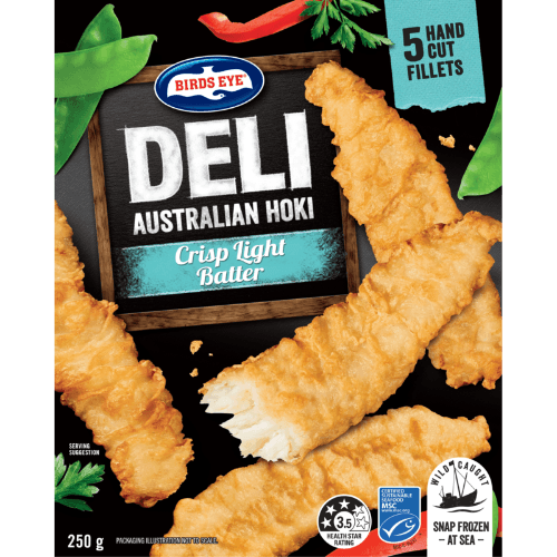 Birds Eye Deli Crisp Light Batter New Zealand Hoki