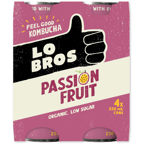Lo Bros Passionfruit Kombucha