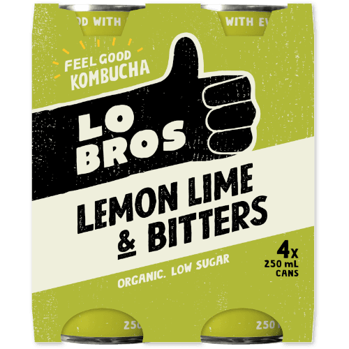 Lo Bros Lemon Lime & Bitters Kombucha
