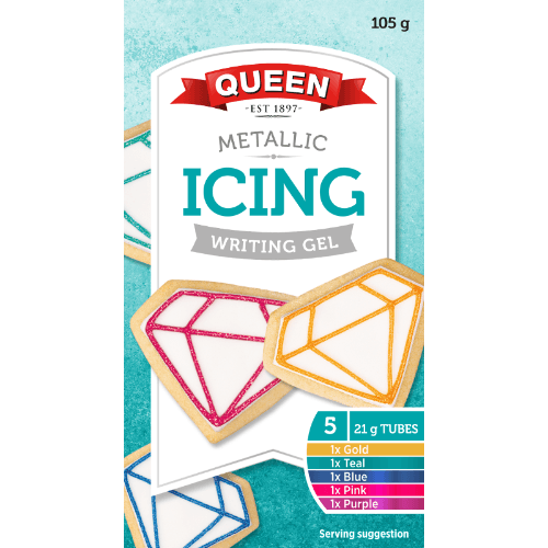 Queen Metallic Icing Writing Gel