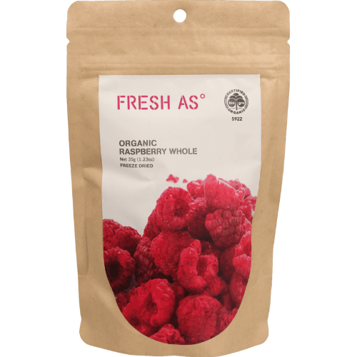 Fresh As Organic Freeze Dried Whole Raspberry