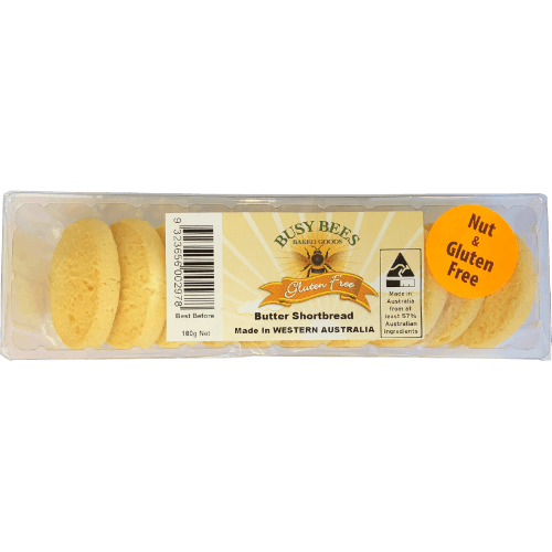 Busy Bees Gluten Free Butter Shortbread Biscuits