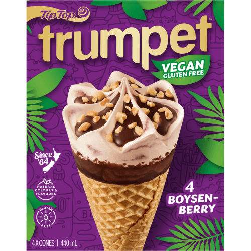 Tip Top Trumpet Vegan Gluten Free Boysenberry Ice Cream
