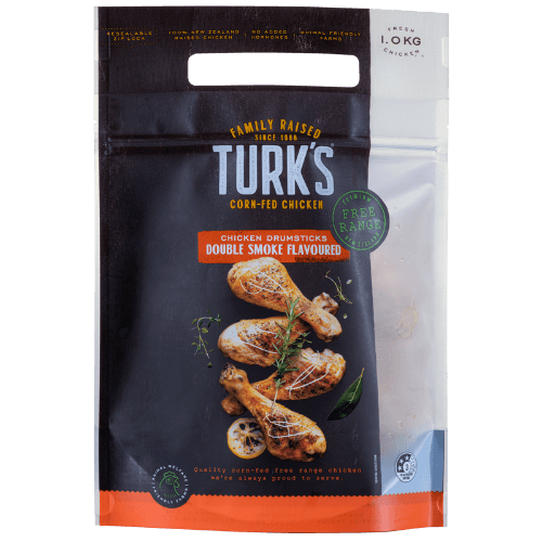 Turk's Free Range Double Smoke Flavoured Chicken Drumsticks