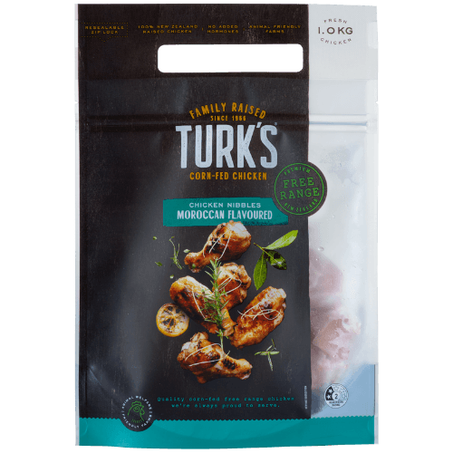 Turk's Free Range Moroccan Flavoured Chicken Nibbles