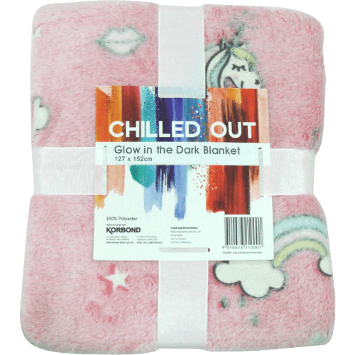 Korbond Chilled Out Winter Glow In The Dark Blanket