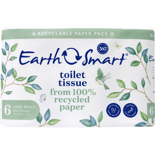 Earthsmart Recycled 2ply Long Toilet Rolls