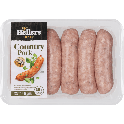 Hellers Craft Country Pork Sausages