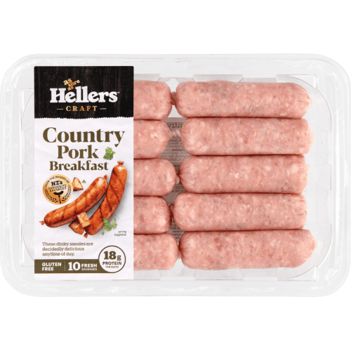 Hellers Craft Country Pork Breakfast Sausages
