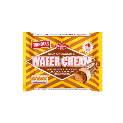 Tunnocks Milk Chocolate Wafer Cream